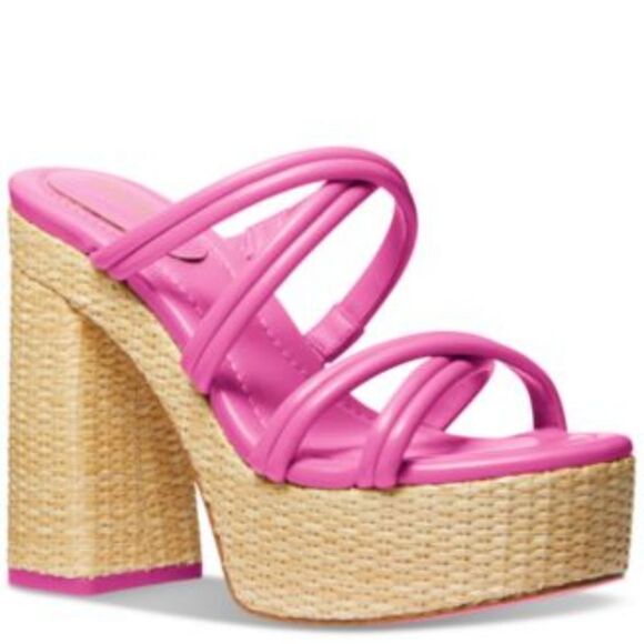 BRAND NEW MICHEAL KORS CORRINE STRAPPY ESPADRILLE PLAFIORM SANDAL - Picture 15 of 15